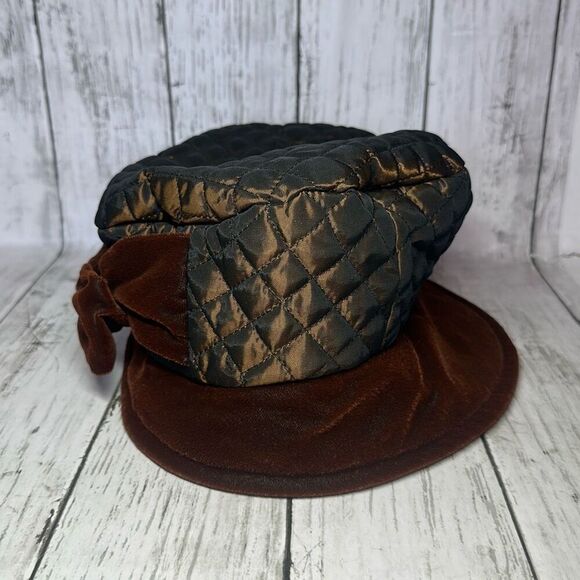 Diahann Carol Brown‎ Quilted Velvet Vintage Hat main image 5